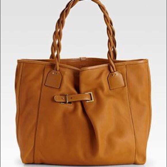 Chloe Large Amy Tote Bag in Carmel - Picture 5 of 12